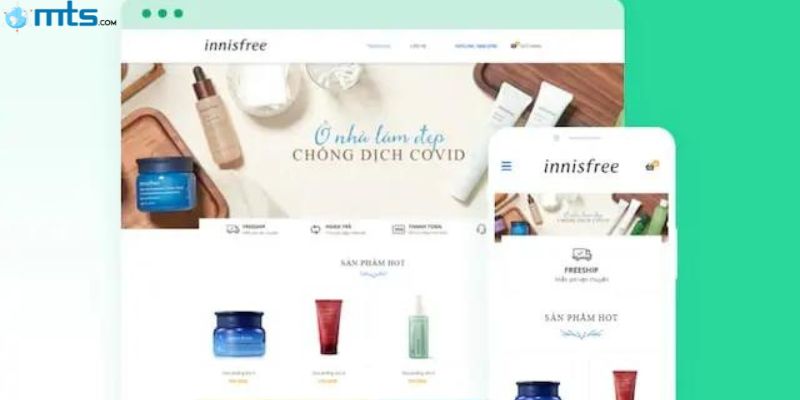 Website mỹ phẩm Innisfree