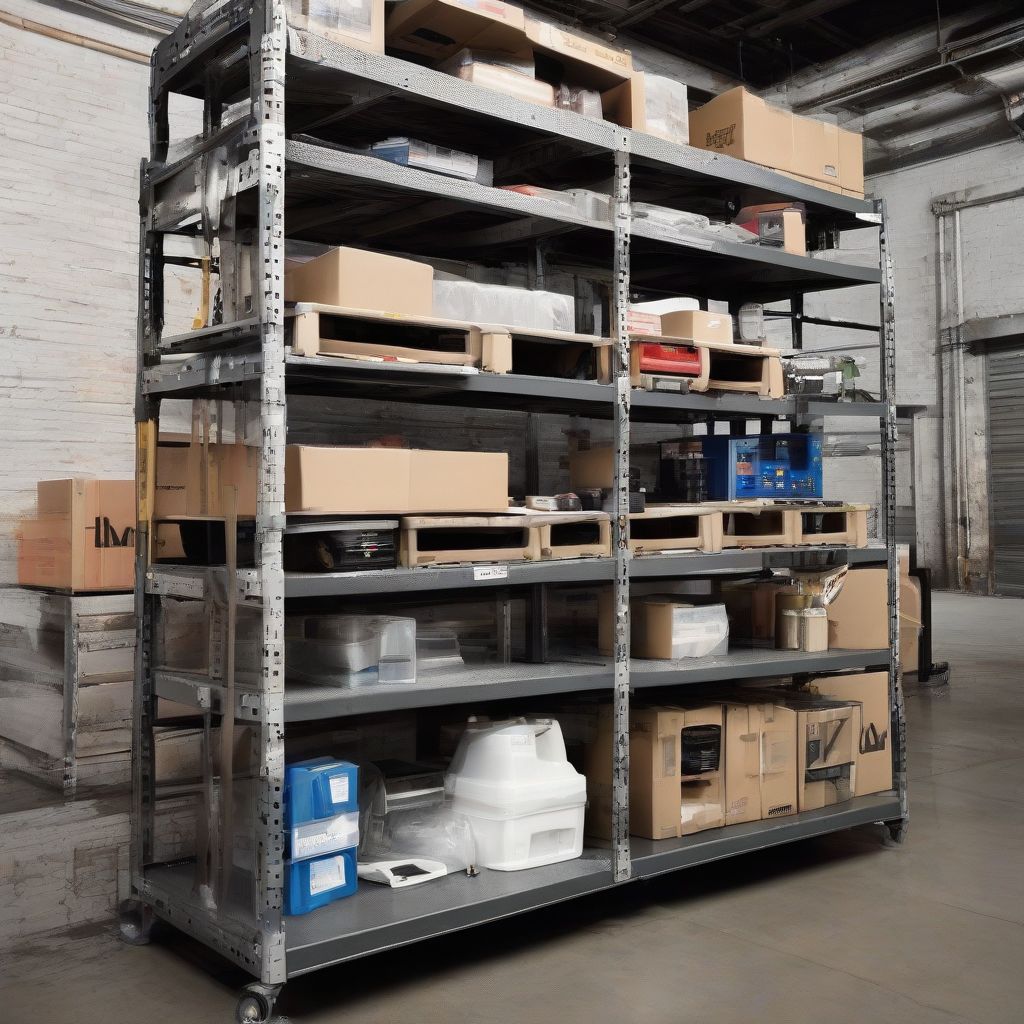 Maximizing Efficiency and Organization with a 4 Shelf Industrial Storage Rack